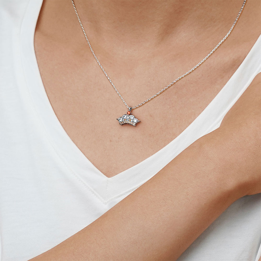 Gnoce Sparkling Queen Crown Necklace_5