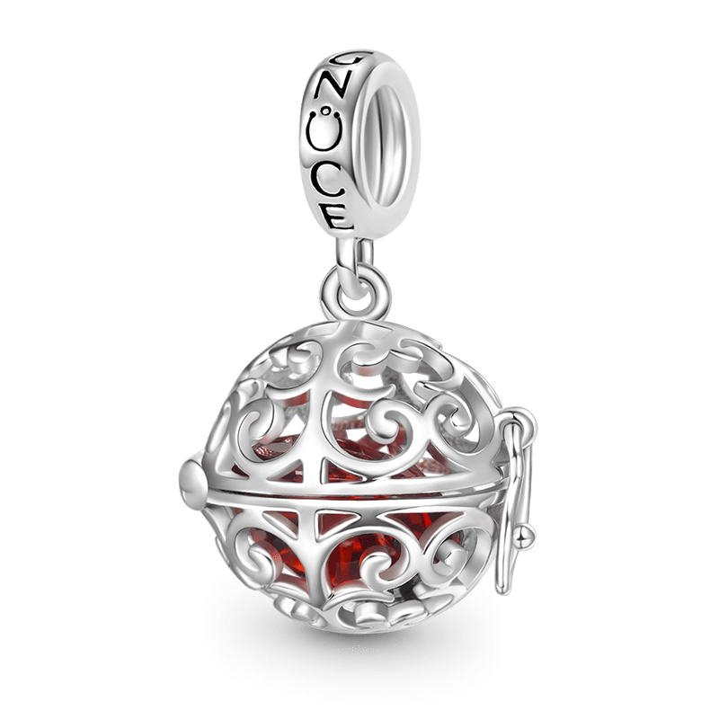 Gnoce Easter Egg Openable Birthstone Pendant Dangle Charm_2
