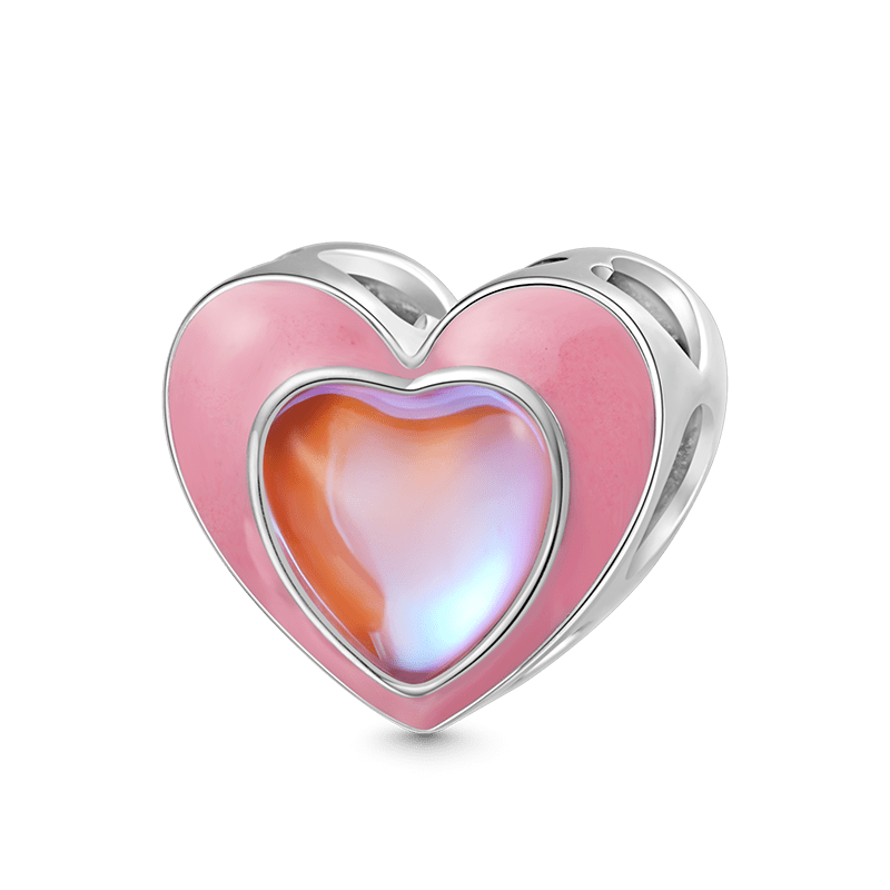 Gnoce “She Believed She Could So She Did” Pink Heart Charm_1