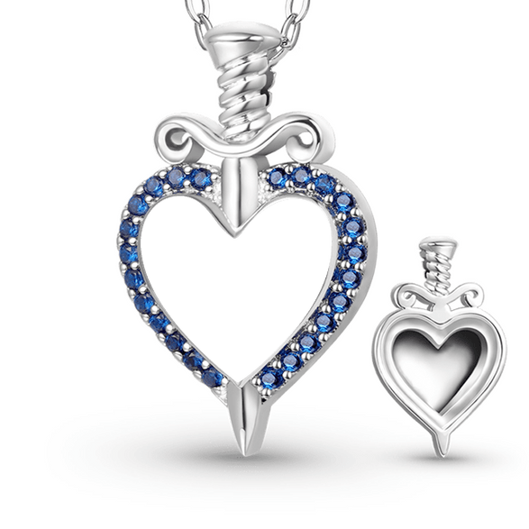 Gnoce Collar de Corazón de Amor con Tornillos Grabables