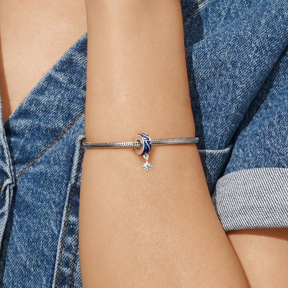 Gnoce Blue Starry Sky Stopper Charm_5