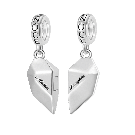 Gnoce Magnet Heart Engravable Pendant Dangle Charm_1
