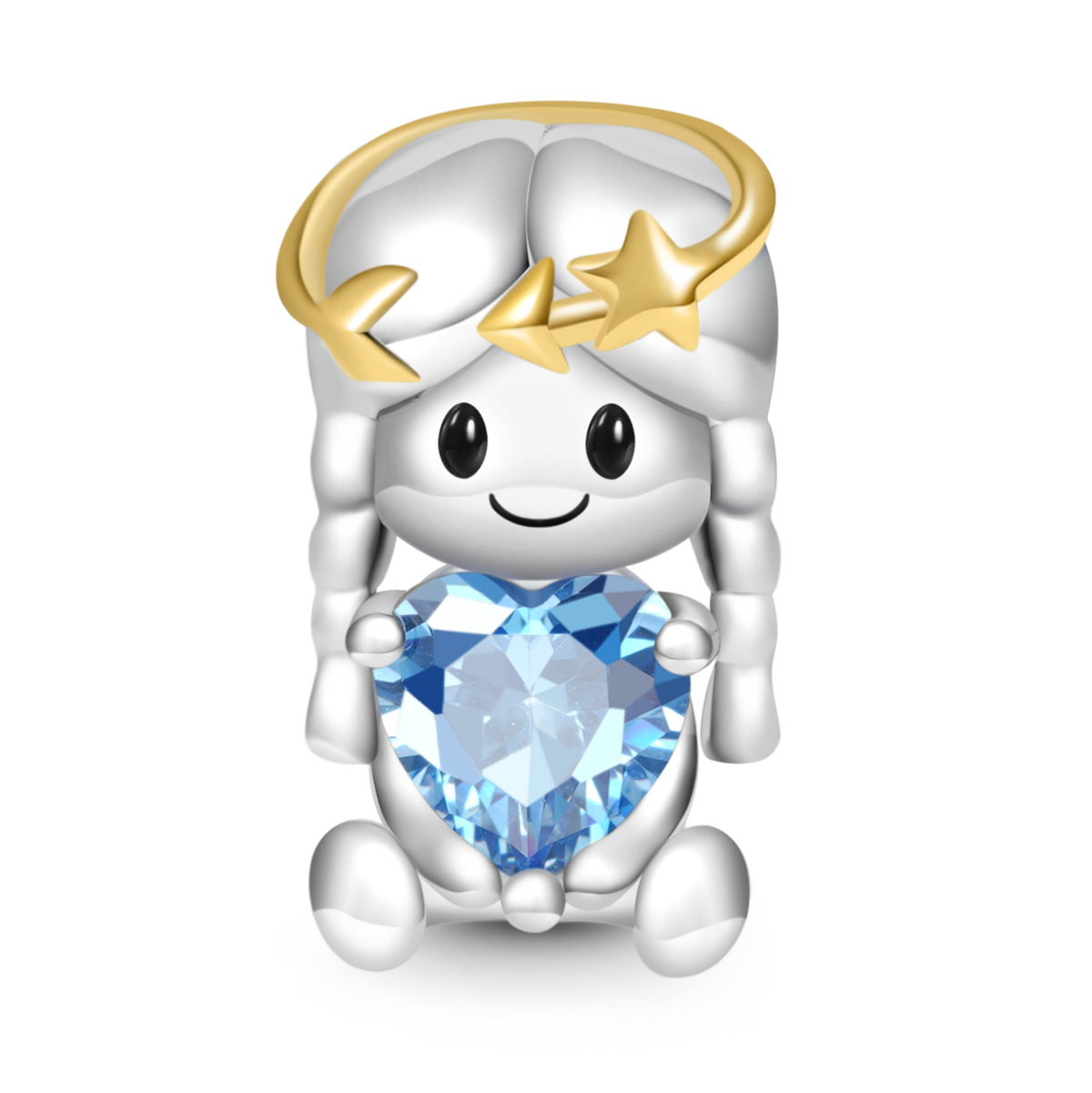 Gnoce Sagittarius Constellation Embraces Heart Gem Charm_1