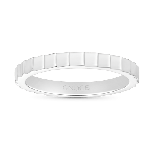 Gnoce Minimalist Vertical Stripe Band Ring_1