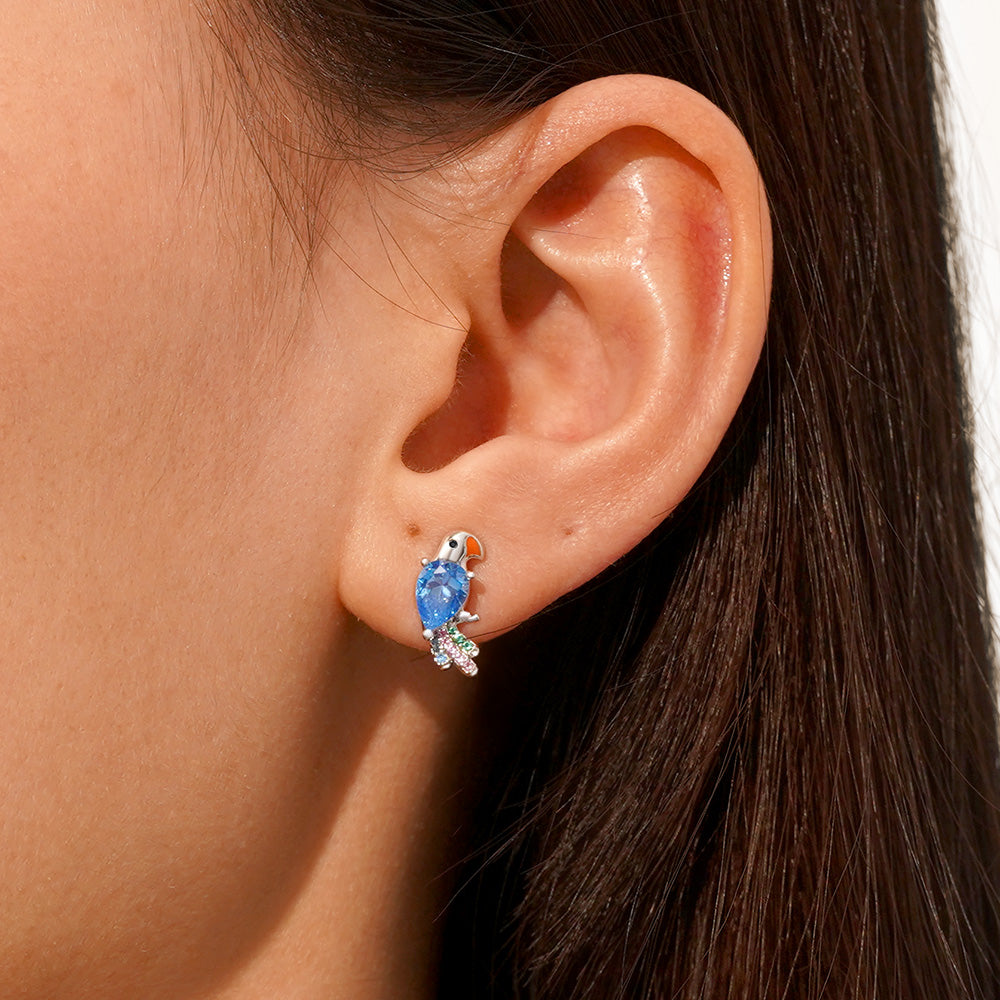 Gnoce Parrot Stud Earrings_5