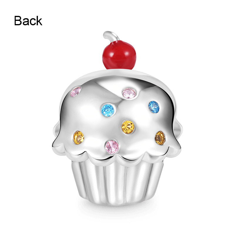 Cupcake Embraces Heart Gemstone Charm Bead 925 Sterling Silver_2
