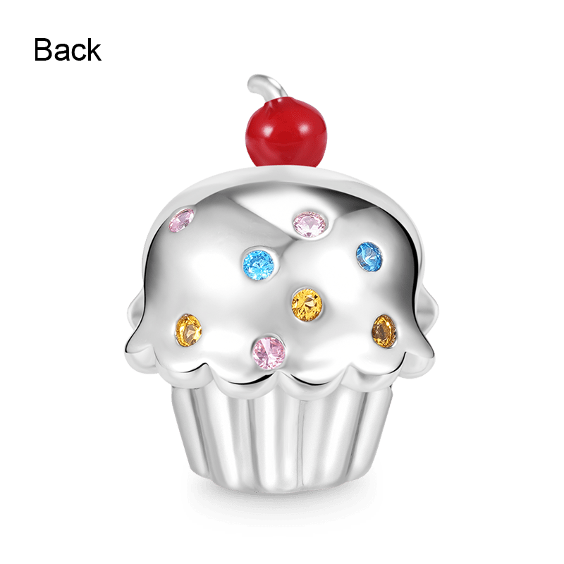 Cupcake Embraces Heart Gemstone Charm Bead 925 Sterling Silver_2