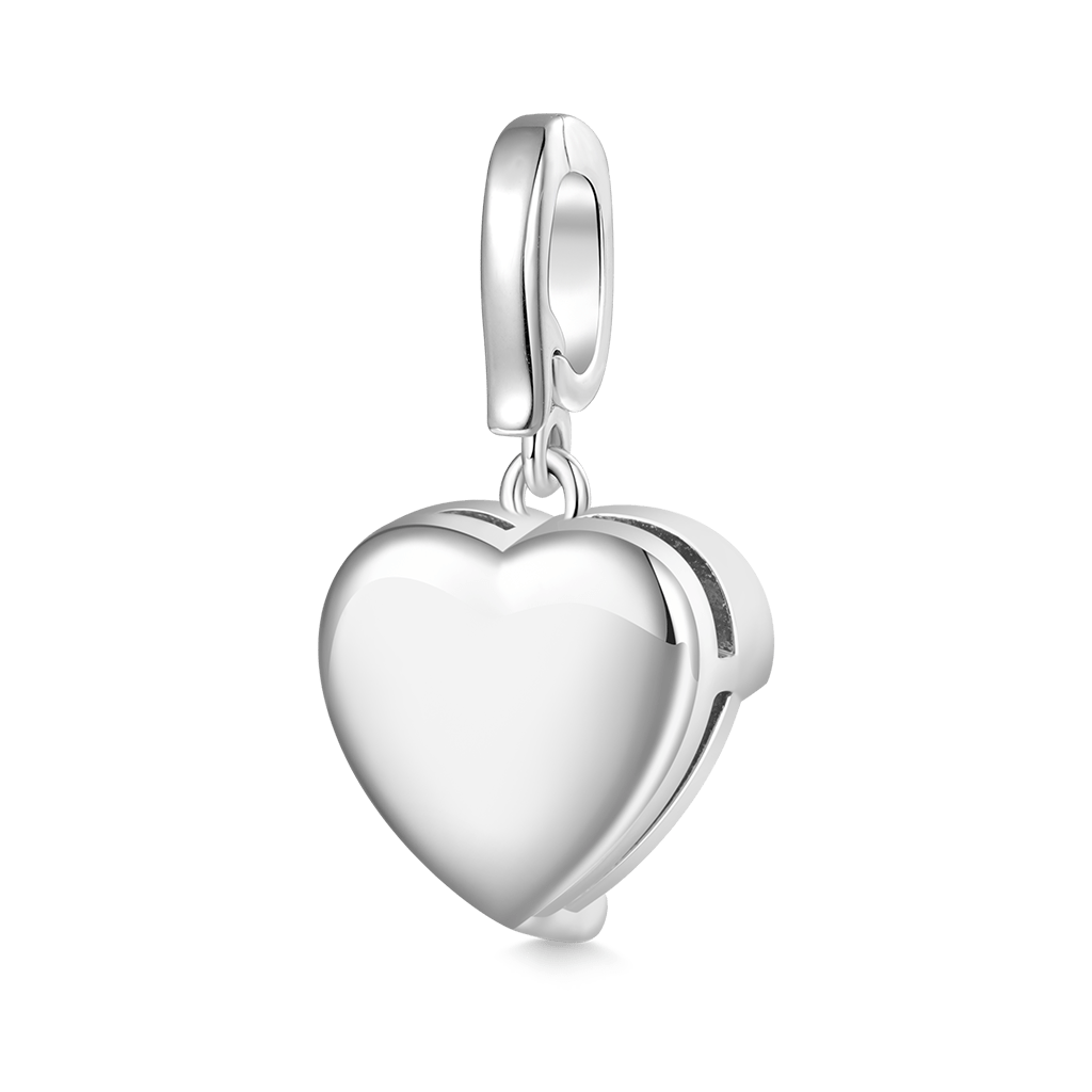 Gnoce Melting Heart Birthstone Clasp Clusters Charm_2