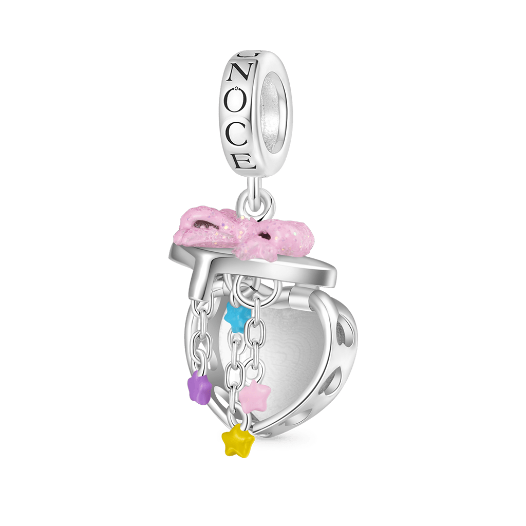 Gnoce Bow Heart Openable Gift Box Pendant Dangle Charm_2