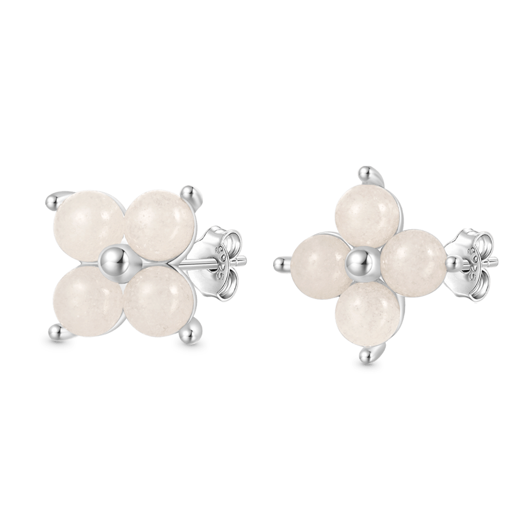 Gnoce Glow-in-the-Dark Petal Flower Stud Earrings_2