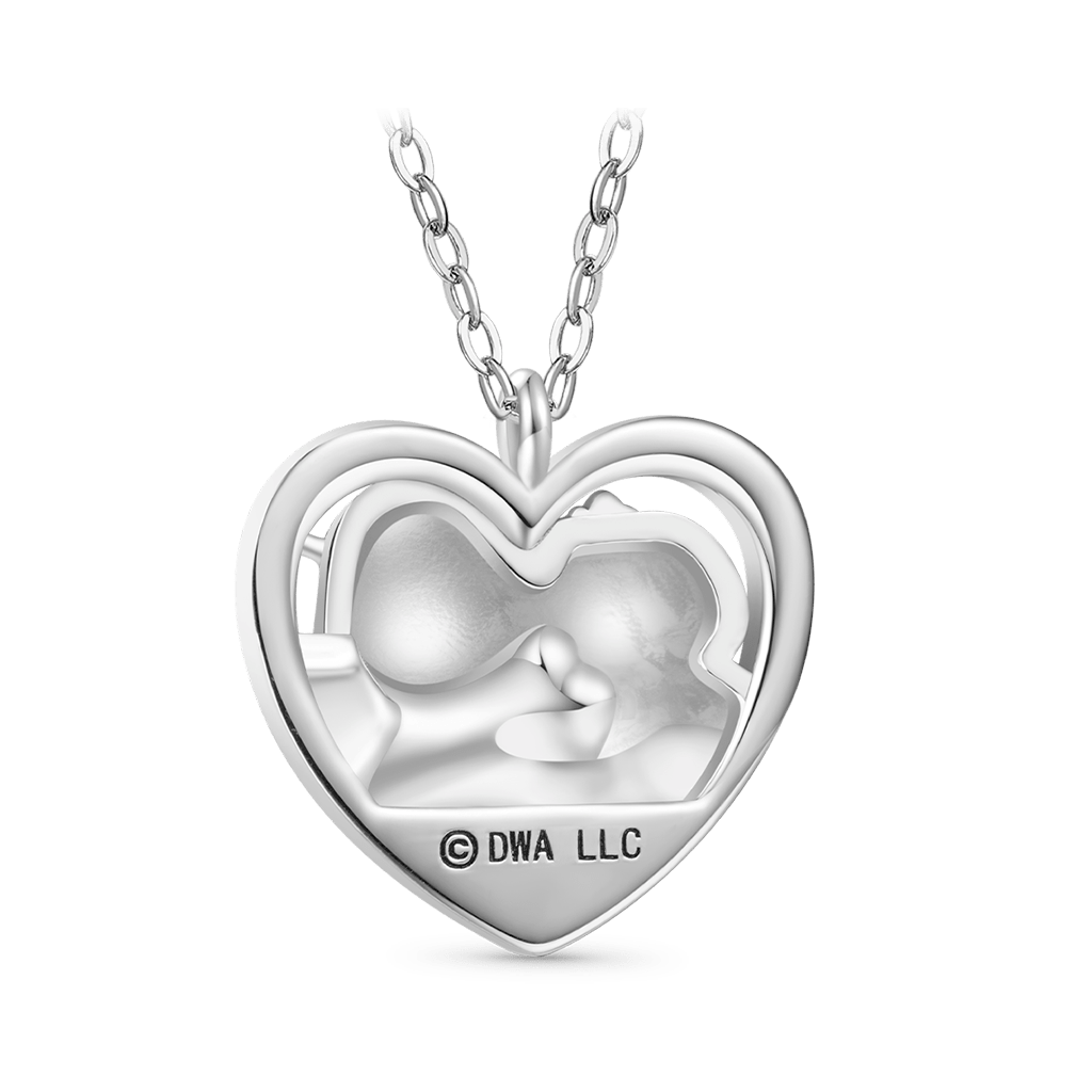Gnoce Shrek & Fiona Heart Necklace_2