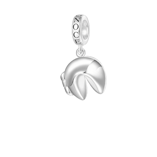 Gnoce Engravable Fortune Cookie Pendant Dangle Charm_1