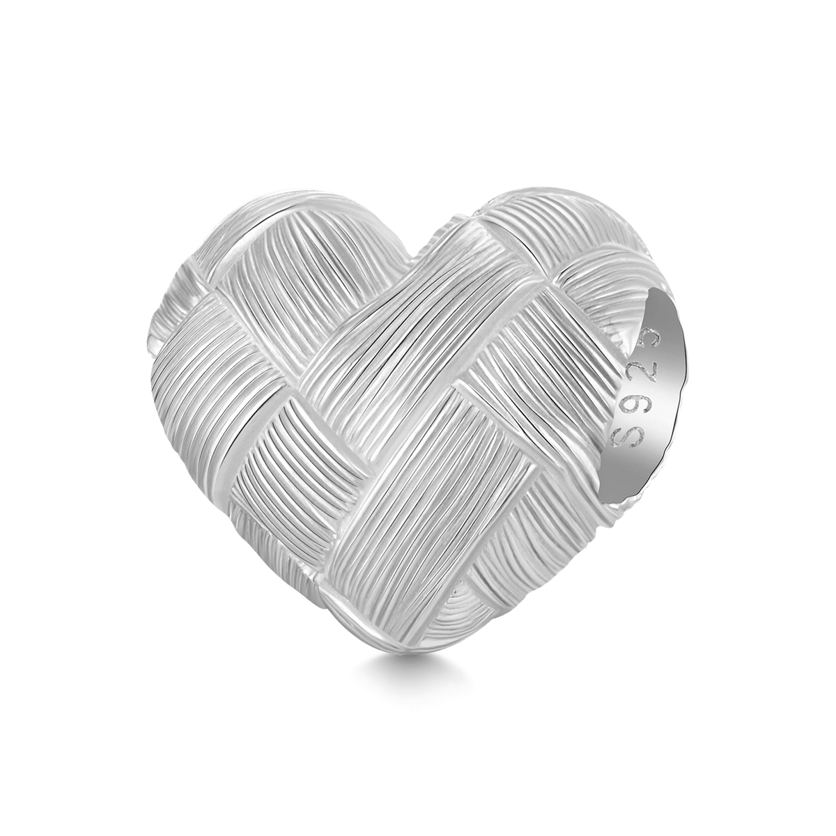 Gnoce Weaving Frosted Heart Charm_1
