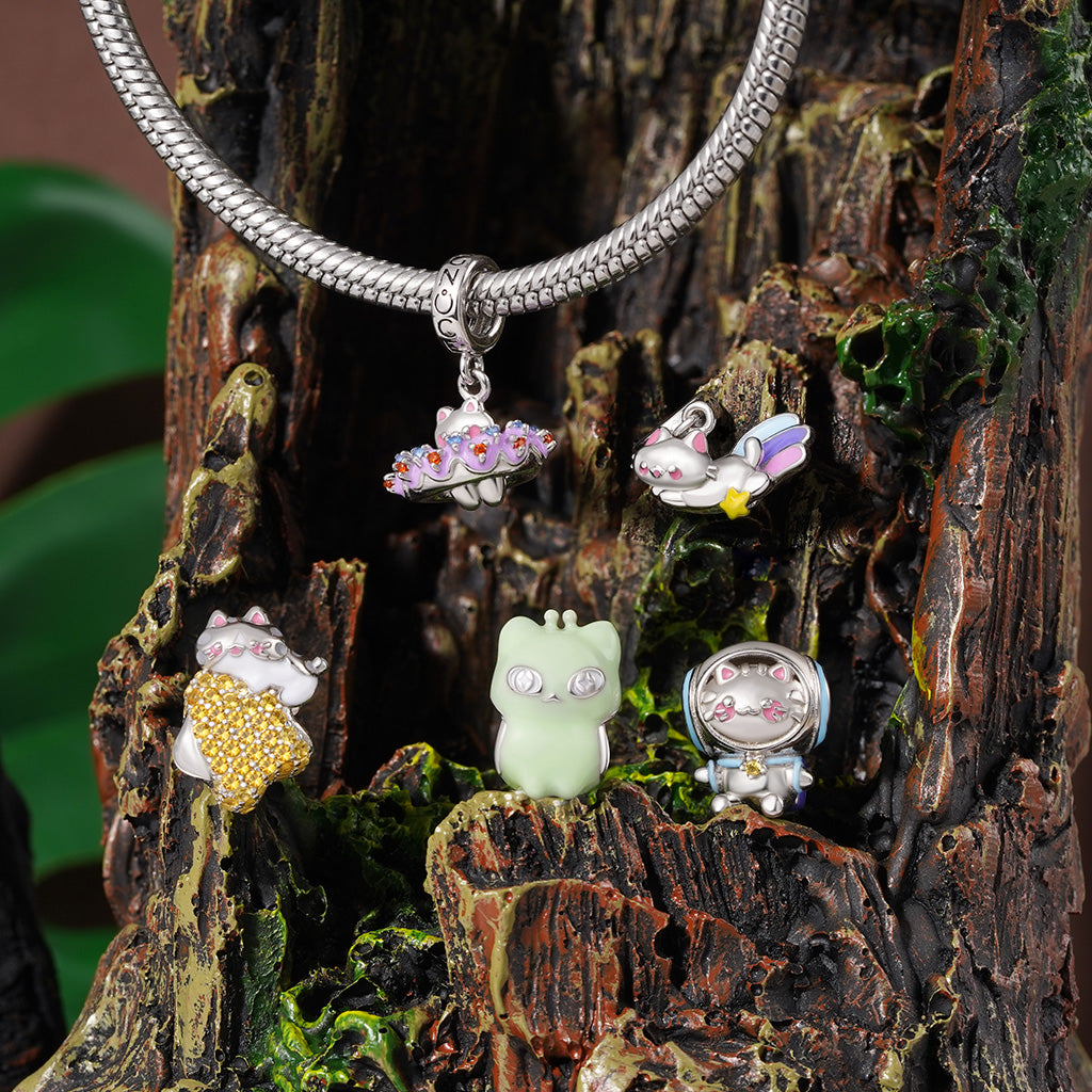 Gnoce Doughnut Cat Chuu Pendant Dangle Charm_3