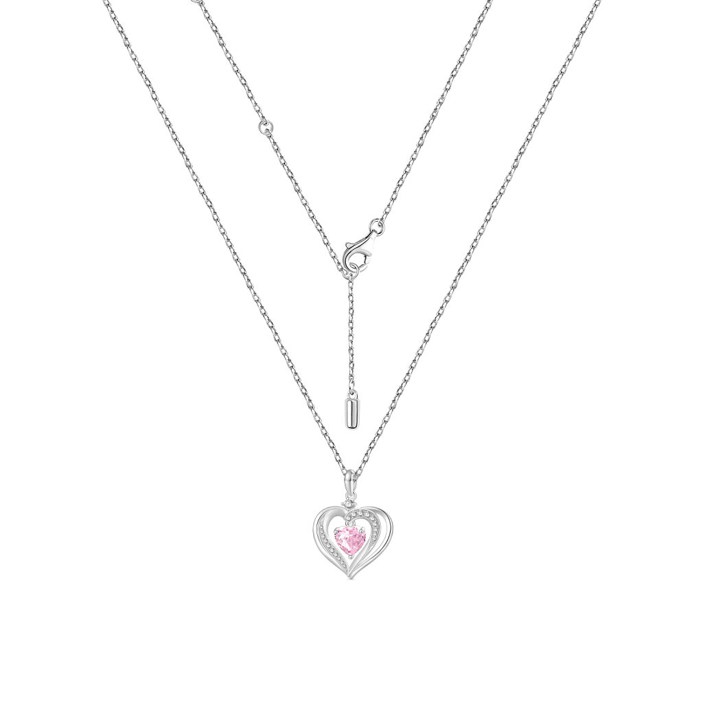 Gnoce Forever Love Heart Birthstone Necklace_4