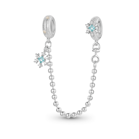 Gnoce Romantic Winter Snowflakes Safety Chain_1