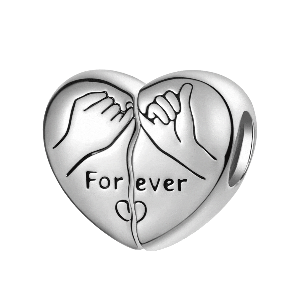 Gnoce Valentine's Day Personalized Love Forever Heart Charm_1