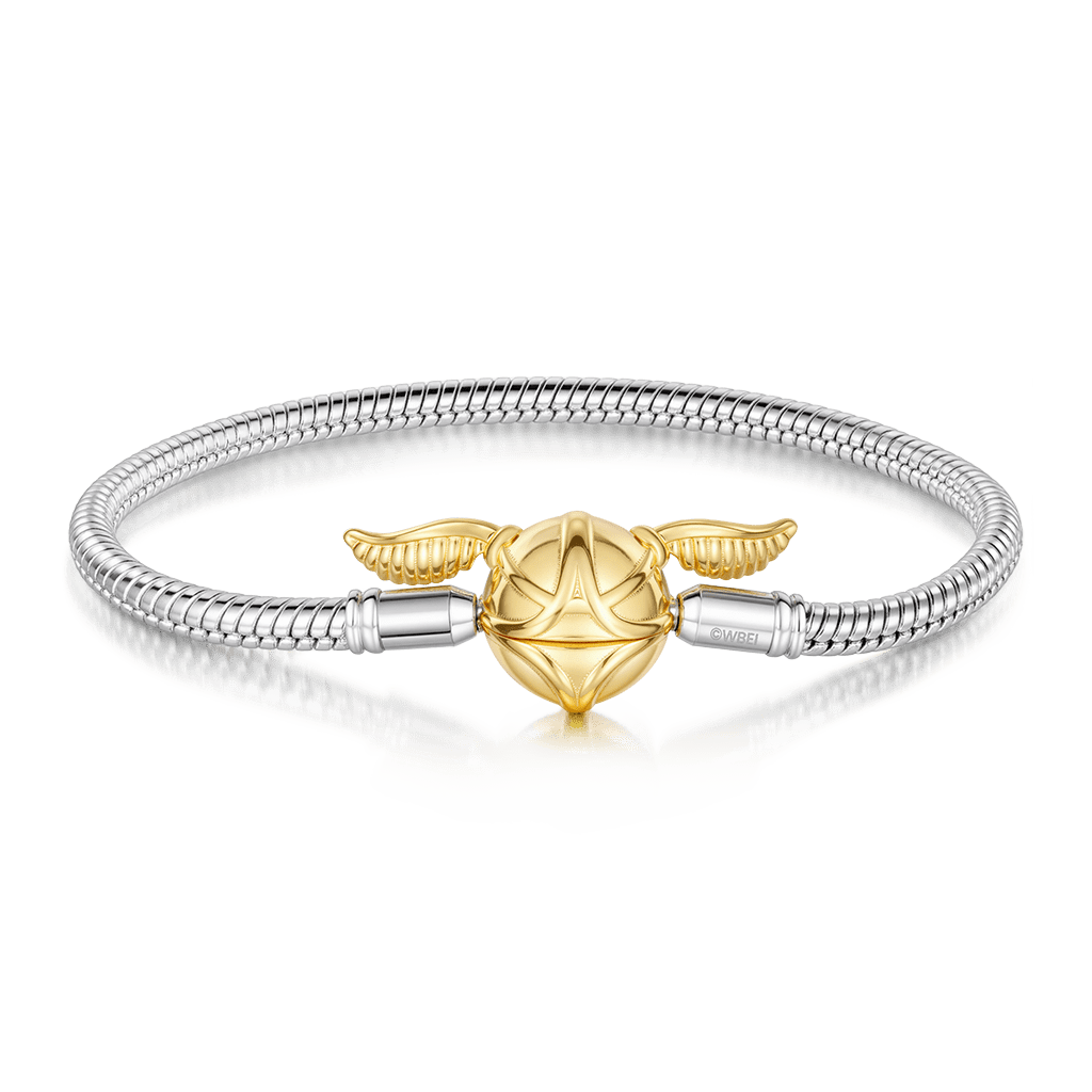 Gnoce Harry Potter Golden Snitch  Basic Snake Chain Bracelet_1