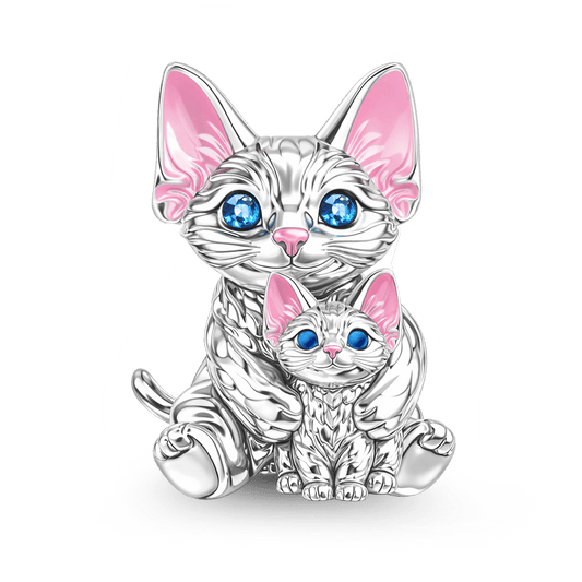Gnoce Devon Cat Embraces Baby Charm_1