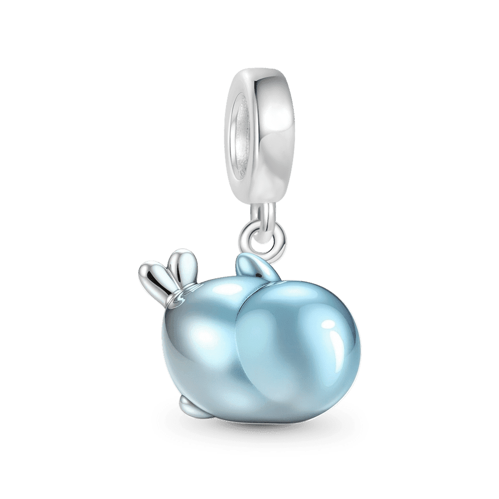 Gnoce Blue Sea Lion Charm Platinum-plated Silver Blend_5