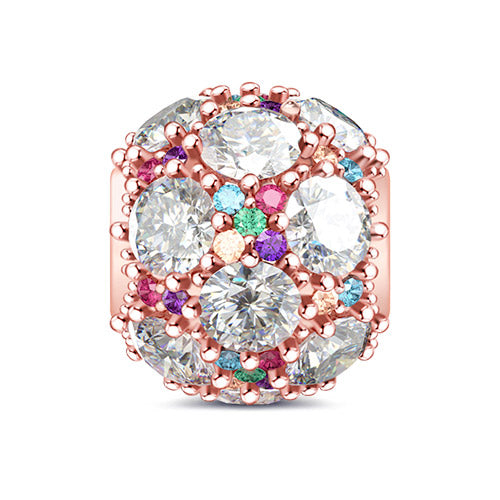 Gnoce Colorful Stones Charm Platinum-plated Silver Blend_1